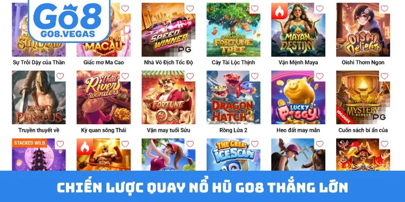 Chiến lược quay nổ hũ GO8 thắng lớn